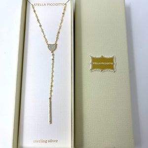 Gold heart sterling silver Necklace